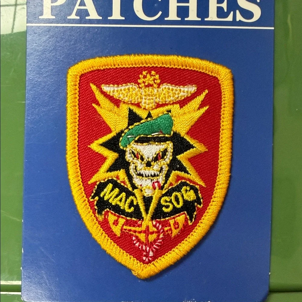 Military Patch with Skull and Dagger Design - Picture 4 of 5